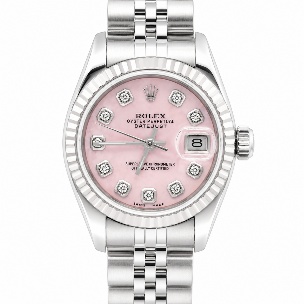 Rolex DateJust 26MM 69174 Pink MOP Dial Watch